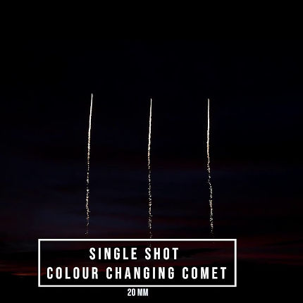 Single Shot Colour Changing Comet 20mm / Cometa cambio de color 20mm